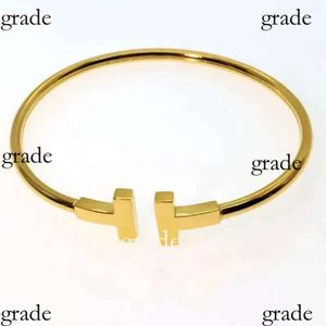 Designer Tiffancy Bracelet Fashion Clover Tiffanyset Bracelet 18K Gold Bracelet Double T Shaped Bracelet Women Jewelry Love Women Gold Bangle Tiffanybracelet 179