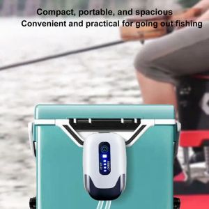 Accessori Acquario Pompa d'aria per ossigeno Compressore 120 ore Pompa d'aria per pesci Serbatoio Ricarica USB Scarico portatile Ultra muto Pesca all'aperto