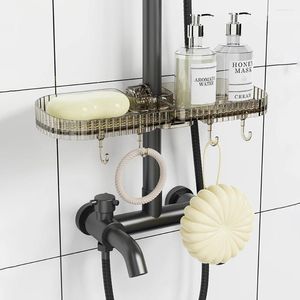 Kitchen Storage Transparent Rack For Faucet Practical Soaps Sponge Rag Holder Kitrchen Accessories