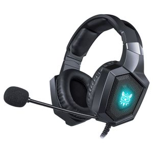 Fones de ouvido com fio LED Gaming Headset com microfone sobre fones de ouvido gamer surround som para computador portátil ps4 ps5 xbox switch 230927