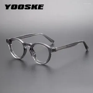 Sunglasses Vintage Round Glasses Woman Man Transparent Anti Blue Light Computer Eyewear Clear Lens Retro Metal Eyeglasses Frame