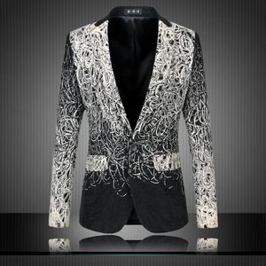 Men s Casual Collar Blazers Youth Handsome Trend Suit Business Brand Fashion Top Coat Dance Wedding Clothes Plus Size 6XL 240311