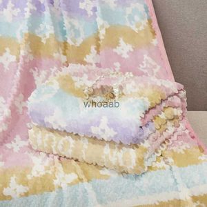 Blankets Designs Designer Blanket Printed Old Flower Classic Design Air Delicate Conditioning Car Travel Bath Towel Soft Winter Fleece Shawl Throw Blankets 240314