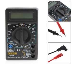 DT830 Mini Multimeter LCD Digital Multimetro dla Volt AMP OHM Tester Miernik Miernik Voltmeter Ochrona nad przeciążeniem amperomierem z sondy3558397