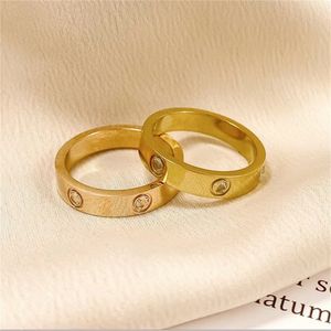 diamond ring crystal rings men rings classic luxury designer jewelry womens nail ring stainless steel alloy gold plated wedding ring set never fade not allergic