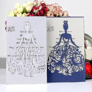 Bride girl greeting card Wedding Invitations Card Hollow Bride Invitations Cards for Wedding Bridal Invitation Engagement Invitati8271363