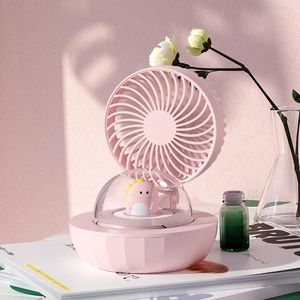 Śliczny PET Portable Fan Mini Water Spray Mist USB Dinozaur Air Humidificador z lampą atmosfery na domowe biuro