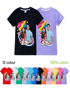 Cotton Me Contro Te Ragazze Top Moda Abiti estivi Bambini Camicie nere ONeck Cartoon Ragazzi Manica corta Abbigliamento Bambino T Shirt Y22897229