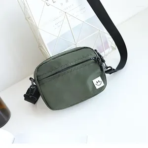 Umhängetaschen Oxford Tuch Tasche Weibliche Student Handy Messenger Einfarbig Zipper Clutch Geldbörse