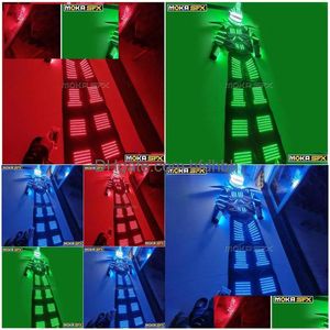 Other Stage Lighting Led Illuminated Robot Costume Luminous Clothes Clothing For Party Dj Dance Show Events Suits Drop Delivery Light Dhoz9