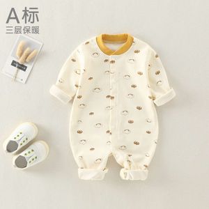 Jumpsuit with Pure Cotton Base in Spring and Autumn, Class A, Newborn, Girl, Boy, Baby, Climbing Suit, Boneless Baby Clothes