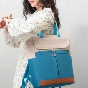 Rucksack Wasserdicht Oxford Frauen Mode Dame Tasche Nette Stilvolle Bagpack Luxus 2024 Design Ästhetische Casual Rucksack Travelbag