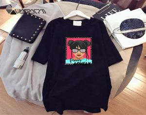 PROPCM Mode Frauen T-shirt Kleider Oversize Lose Cartoon Mädchen Print Kurzarm Rundhals Harajuku Party Club Sommer Vestidos3943161
