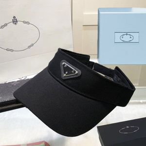 Boné de beisebol masculino e feminino do designer de moda site oficial 2024 designer clássico PRA mesmo estilo Drill Visors chapéu de tênis chapéu de sol de verão Casquet