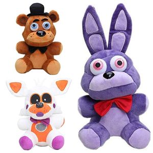 Plushy Plush Bunny Fnaf Plush Designer Teddy Bear Plush Toy Cartoon Anime Baby Bear Cushion/Pillow Animals 18cm Söt björn Stitch Plush Dolls Toy Kid fyllda djur