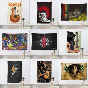 Reggae punk kaya sanat poster duvar dekoratif afişler duvar asılı bayraklar metal müzik sanat tuval yurt ve oda ev dekor için goblen - rock hayranları için en iyi hediyeler