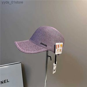 Ball Caps Spring and Summer Str Equestrian Hat Personality Stylish Dome Rider Hat Ladies All Purple Hat Korean Version of the Niche Hat L240314