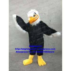 Mascot Costumes Black White Fur Eagle Hawk Tercel Tiercel Falcon Vulture Mascot Costume About Holidays Department Supe ZX1017