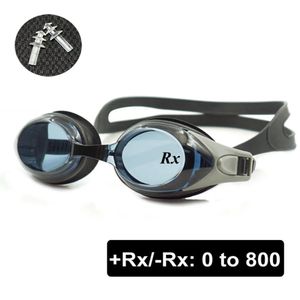 光学水泳ゴーグルRX -RX処方箋スイミンググラス大人の子供の子供の異なる強さ無料の耳栓240306