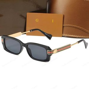 Designer óculos de sol moda óculos de sol óculos de sol designer mens mulheres gucchi óculos de sol clássico listrado óculos retangulares mens óculos de sol