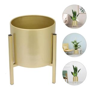 Vaso de plantas suporte de piso interno suporte de metal bonsai plantador vasos de flores de ferro nórdico 240311