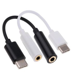 Typec to 35mm aux audio jack headphone jack adapter cable to 35mm earphone adapter For Note 8 S8 S7 edge with opp package3887454