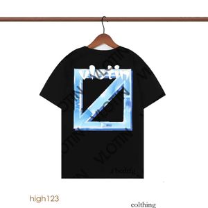 2023 Fashion S Offes Ubranie koszulka męska i kobiety luźne koszulki Tops Man Casual Street Graffiti Shirt Bluza T-shirty Męskie T-shirty Offs 431