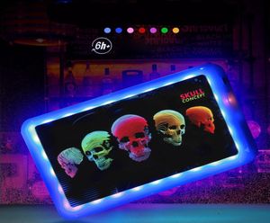 Customized Logo LED Glow Tray Plastic Rolling Tray for Tobacco Storage tray Rechargeable Smoking Serving Plate AHD7853188985