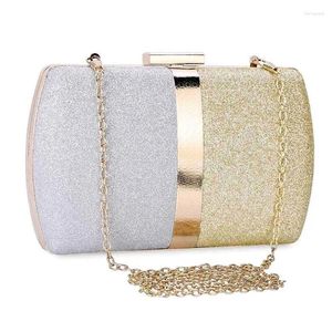 Bag Glitter Clutch Purse For Women Wedding Evening Sparkle Formal Bridal Ladies Prom Cocktail Party Handväska axel