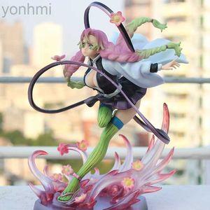 Figuras de brinquedo de ação Anime Demon Slayer Kanroji Mitsuri Gk Estátua PVC Action Figure Kimetsu no Yaiba Sexy Girls Estatueta 21cm ldd240314