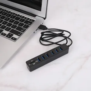 Adapterstation Bekväm kortläsare SD/TF Data Hub Black USB Port Expander