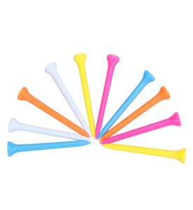 new 100Pcs Golf Cue Mixed Color Lightweight Portable Carrying Plastic 69mm Golf Tees Golf Training Assistant7397069