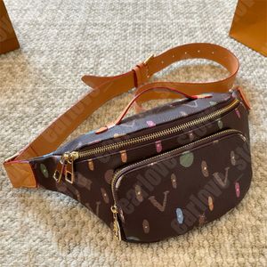 Designer di forbag per caosbody man crossbody bumbag lettera stampata da donna borse per cintura bianca marrone borse da uomo macinetto da uomo macine