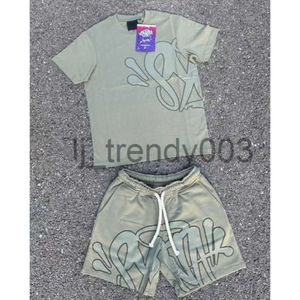 Green Syna Shirt Syna Central Cee Summer Men t-shirt Set Print Trendy Synaworld Short Sleeve Tracksuit Clothes Synas Shirts Wy