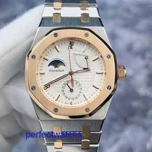 AP Modern Watch Fashion Watch Epic Royal Oak Series 26168SR China Great Wall Limited 18K Rose Gold/aço de precisão Relógio Mecânico Automático