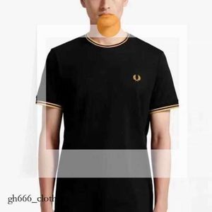 Designer FRED PERRY Wheat Ear Round Neck Summer T-shirt Pure Cotton New College Style Fashion Simple Fit Underlay Compagnie Cp Polo Shirt 891