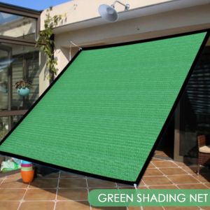 Nets antyuv zielony zacienienie słońca sieć Outdoor Sunshade Net Garden Shelter Baldachy Suwolent Plant Gazebo Balkon Balcony Settting Cloth