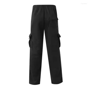 Męskie spodnie męskie odrywają sport Sport High Split Side Piaski Joggers Zapip Snap Snap Cinch Umor Track szerokie spodnie