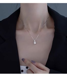 2024 Choucong Solitaire Cross Pendant Simple Fashion Jewelry 925 Sterling Silver Round Cut 5a Cubic Zircon Cz Diamond Girls Party Women Elegant ClaVicle Necklace