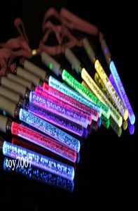 60pcs / lotes 18cm Novos brinquedos de Natal LED Cheer Glow Sticks Acrílico Bubble Flash Wand para crianças Brinquedos Concert Bar Party Supplies4925358