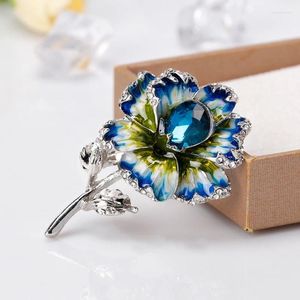 Broschen Y1UB Brosche Pins Blumenschmuck Frauen Legierung Luxus Bankett Mode Dekoration Corsage