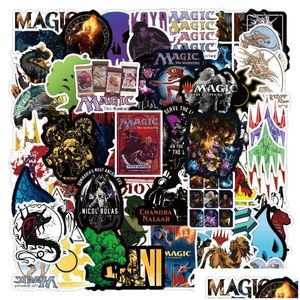 Bilklistermärken 50st/Lot Mtg Ny Magic The Gathering Game Cartoon Iti Sticker Trunk Guitar Water Cup Waterproof Drop Delivery Automobile OT5GB