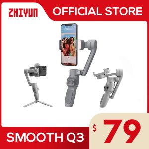 Heads ZHIYUN Official SMOOTH Q3 Phone Gimbal 3Axis Handheld Stabilizer for iPhone 14 pro max /Xiaomi/Huawei VS DJI OM 5