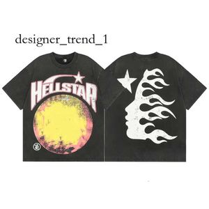 HellStar T Shirt Designer koszulki graficzne odzież ubrania Ubranie Hipster Hip Hip Material Street Graffiti Folia Folia Druku