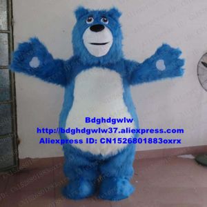 Costumi mascotte Pelliccia lunga Costume mascotte orso blu Costume adulto personaggio dei cartoni animati Vestito MINIPINK I più venduti attirano clienti Zx763