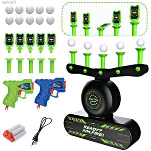 Gun Toys Electric Suspension Ball Dart Target för vapentillbehör Leksaker Skjutande spel Foam Air Guns Barn som flyter Boll utomhus YQ240314