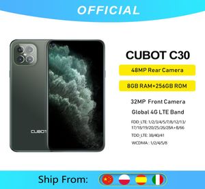 Cubot C30 48MP 쿼드 AI 카메라 8GB256GB 32MP 셀카 스마트 폰 글로벌 4G LTE HELIO P60 NFC 64 인치 FHD 4200MAH Android 103515310