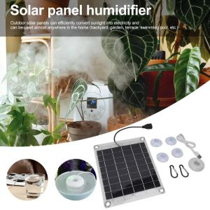 Kits Umidificador de Painel Solar |Atomizador USB portátil dupla face 20W |Fontes de jardinagem hidratantes de poupança de energia da bomba de água para G