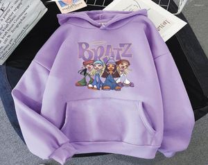 Men039s Hoodies Bratz Hoodie Women39s Sweatshirt Casual Pullover Thick Clothes Men Sudadera Japanese Streetwear Purple Long 4596148