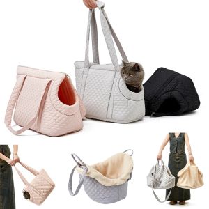 Strollers Outdoor Walking Puppy Dog Cat Handbag Shoulder Bag Winter Warm Pet Carrier for Cats Gotas Carrying Bags mascotas Accessories